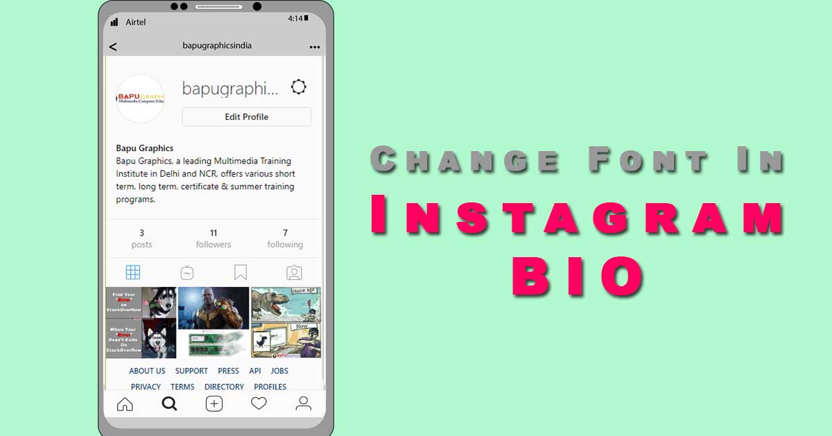 Change the Font in Your Instagram Bio!