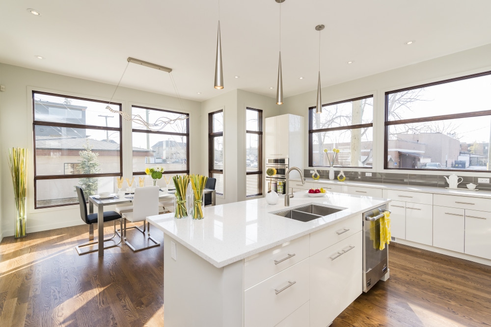 White  - contemporary kitchen